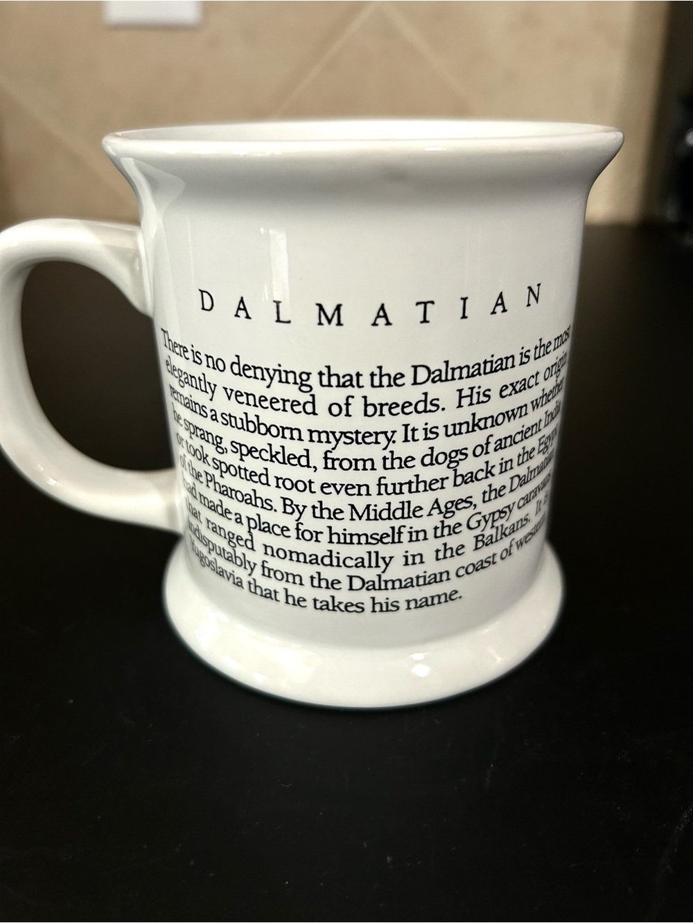 White Dalmatian Dog Ceramic Mug - Classic Pet Design - Picture 2 of 4